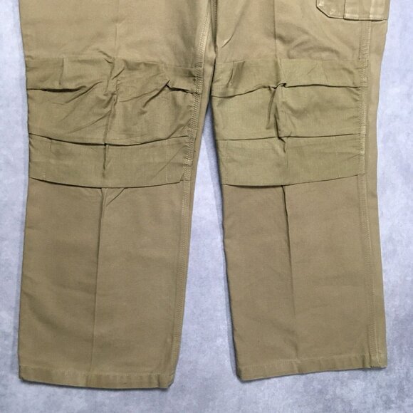 Blaklader Mens Cargo Work Pants size 42x32 Brown Thick‎ Canvas Pockets Trades - Picture 9 of 16